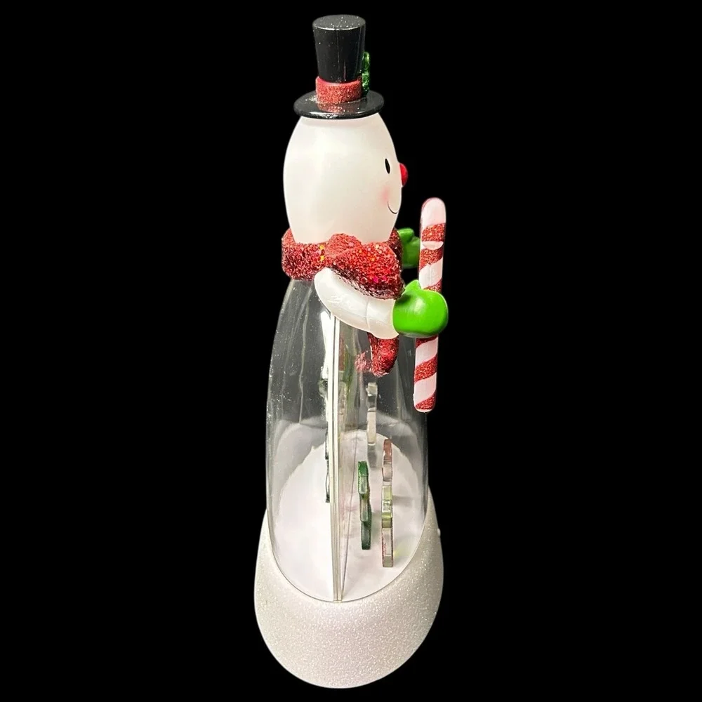 Hallmark North Pole DANCING LIGHTS SNOWMAN 2011 Animated Light Show Works Video‎